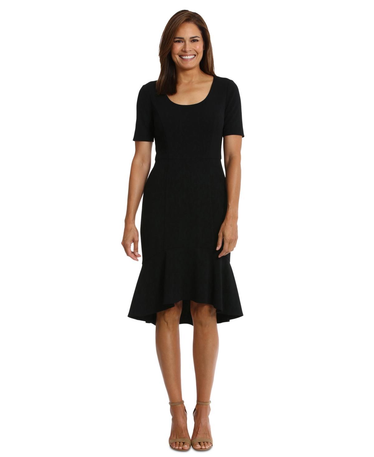 Womens London Times Hi-Low Trumpet Skirt Midi Dress Product Image