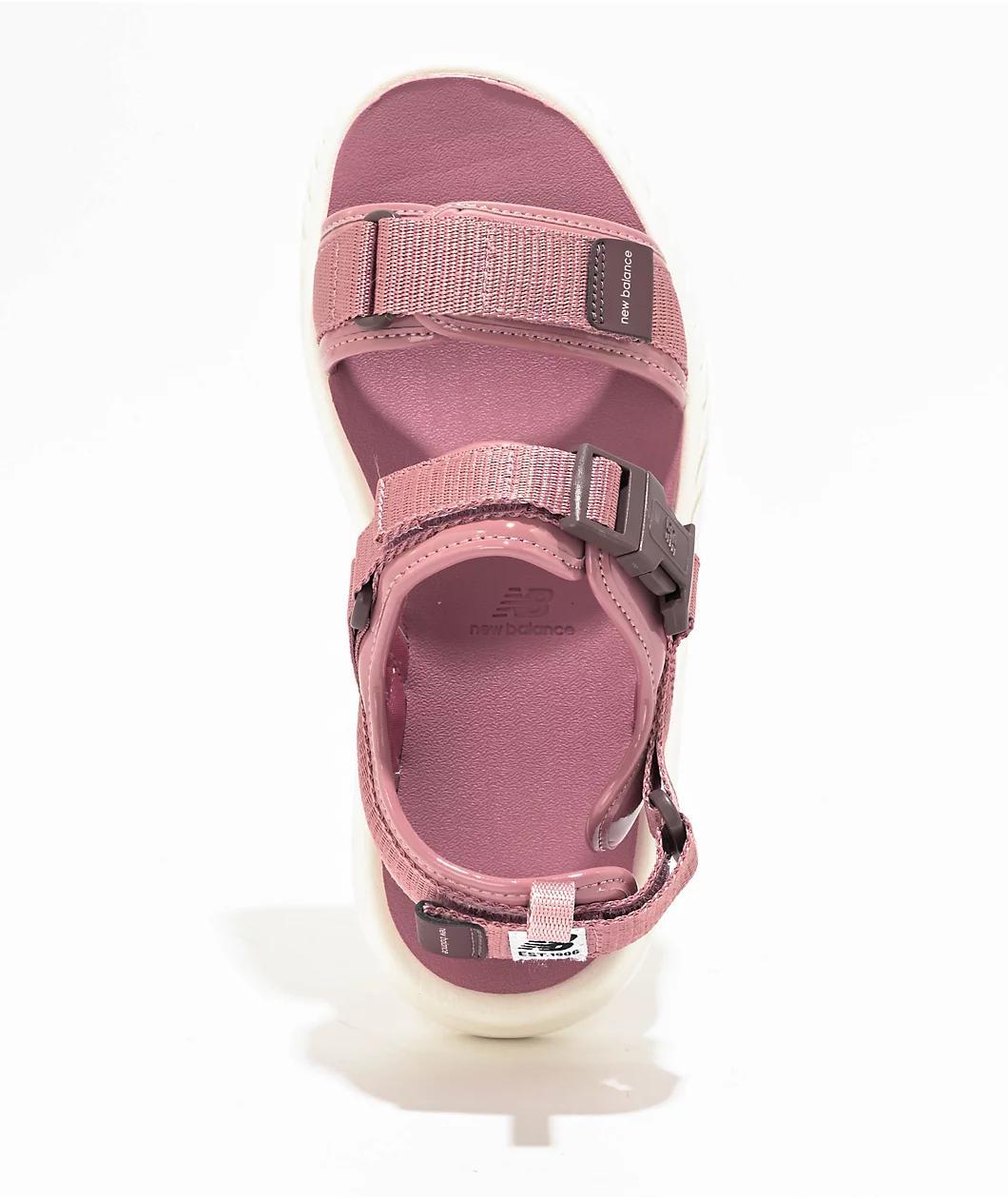 New Balance 600 Puffy Rosewood & Sea Salt Sandals Product Image