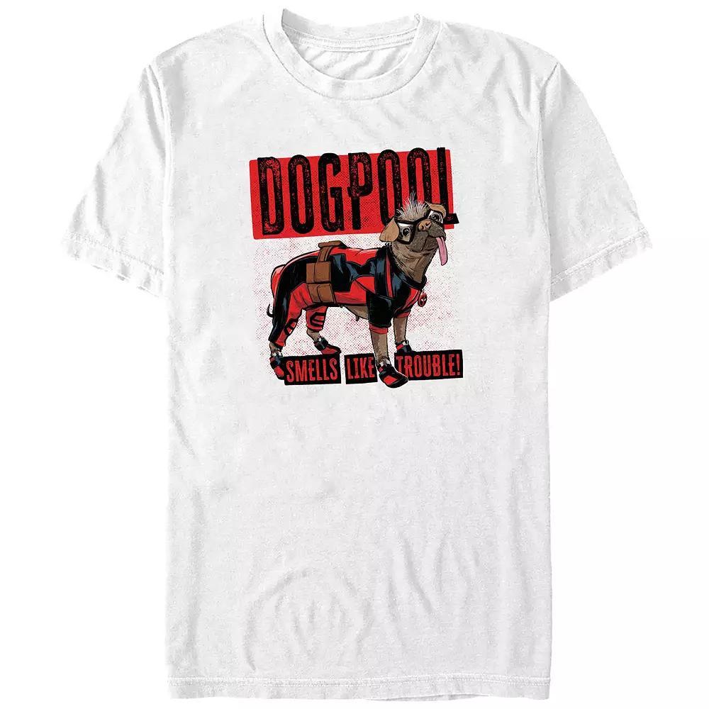 Big & Tall Marvel Deadpool & Wolverine Dogpool Smells Like Trouble Graphic Tee, Men's, Size: 3XB, White Product Image