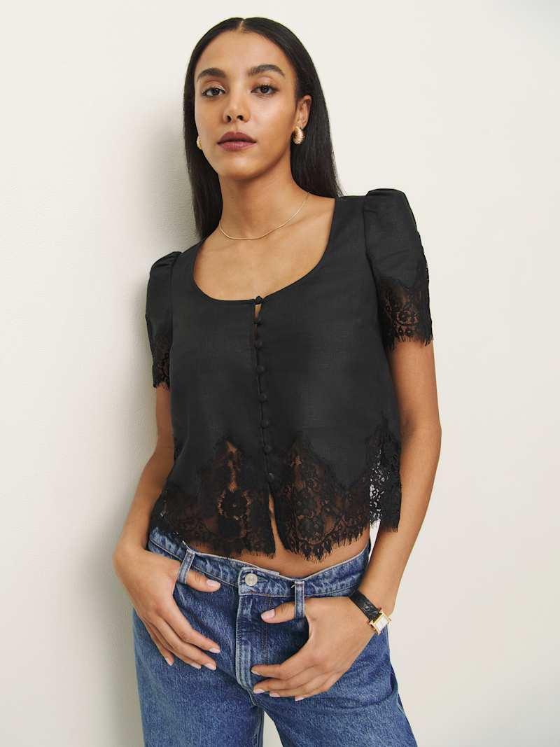 Josie Linen Top Product Image