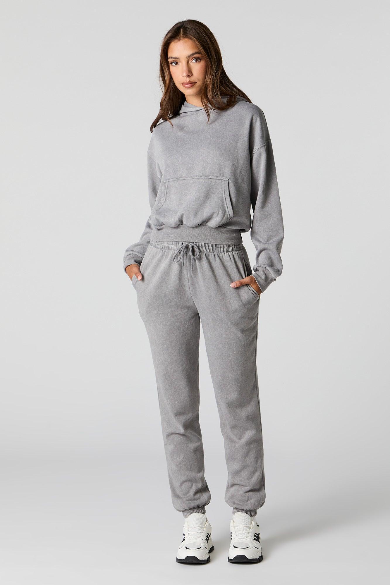 Washed Fleece Hoodie Female Product Image