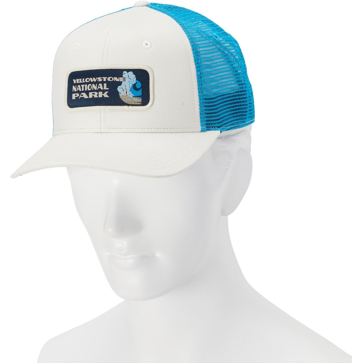 Carhartt 106583 Canvas Yellowstone National Parks Patch Trucker Hat Product Image