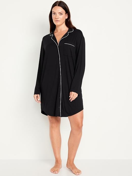 Knit Jersey Sleep Shirt Product Image