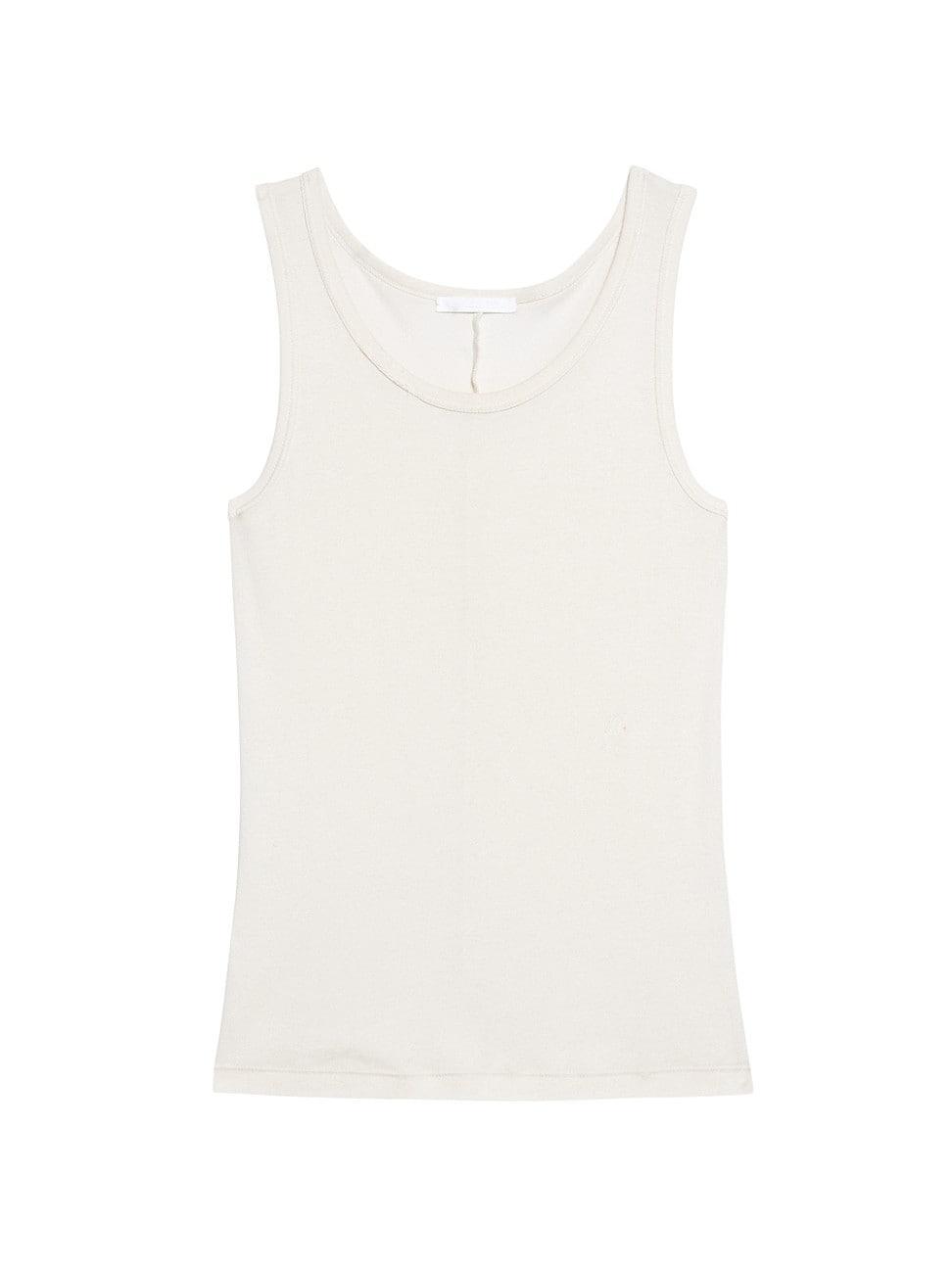 Mens Black Soft Cotton Rib Tank Top Product Image