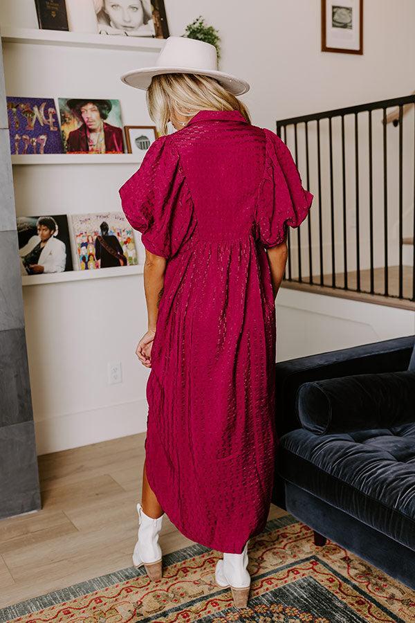 Wine Tasting Ready Midi in Sangria Product Image