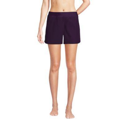 Women's Lands' End 3" Quick Dry Swim Shorts With Panty, Size: 4, Black Product Image