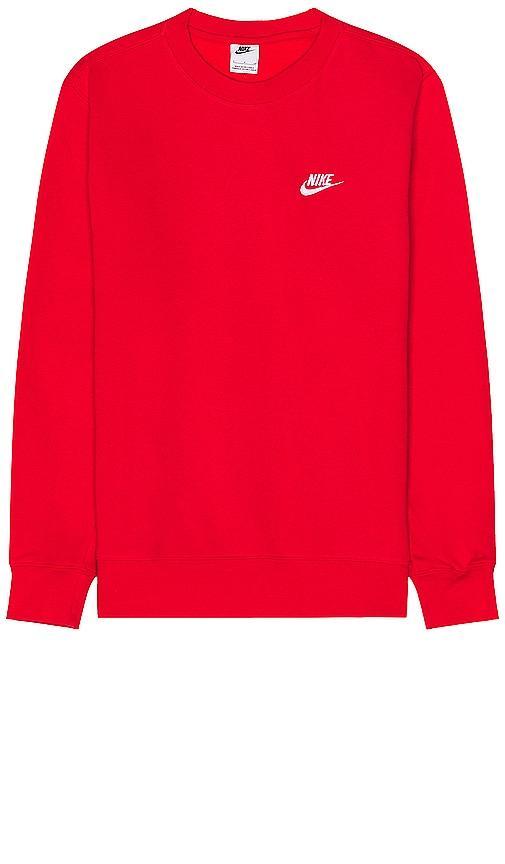 Men's Nike Club Fleece Crew, Size: Large, Dark Gray Grey Product Image