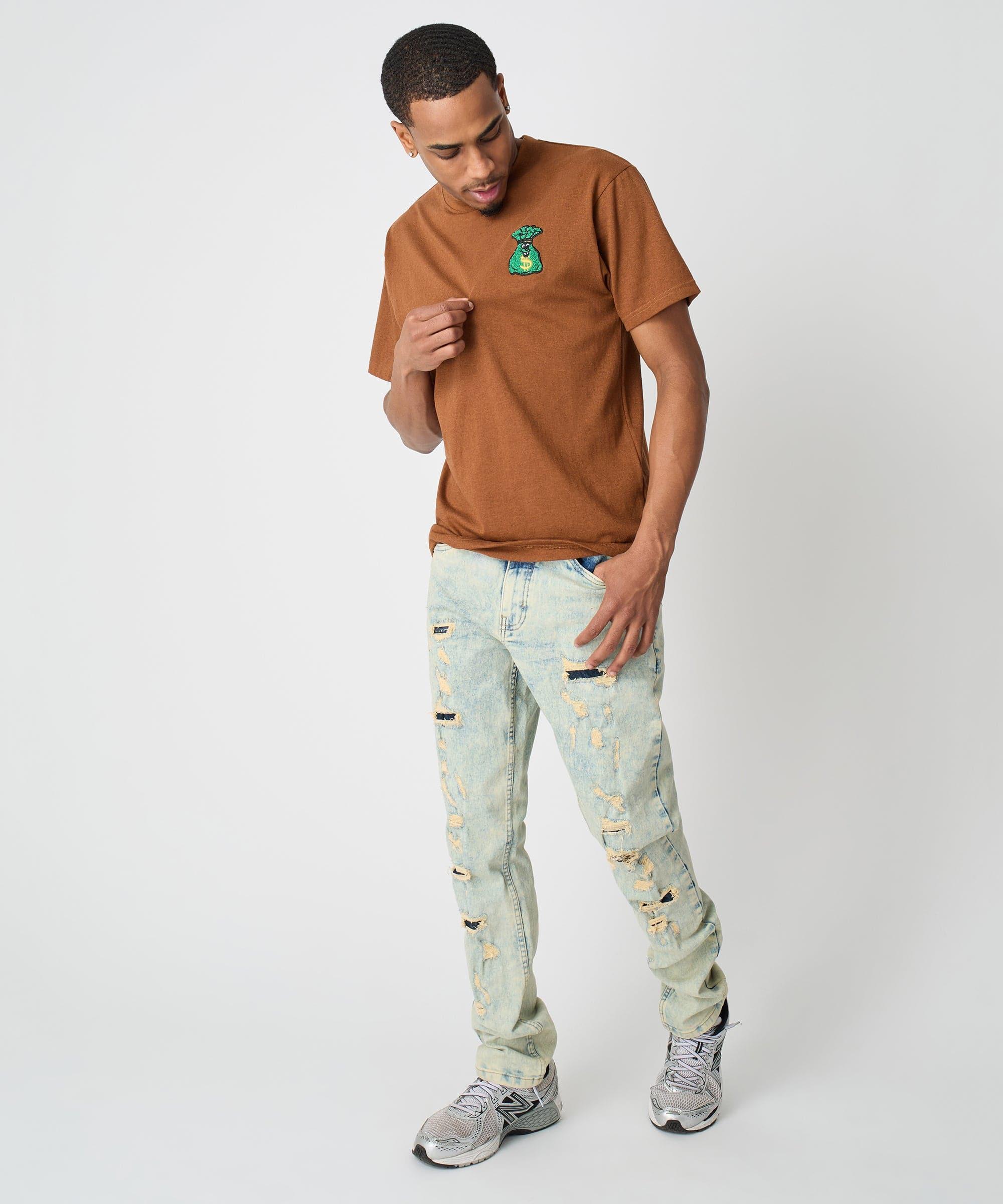 Money Bags Short Sleeve Tee - Khaki Product Image