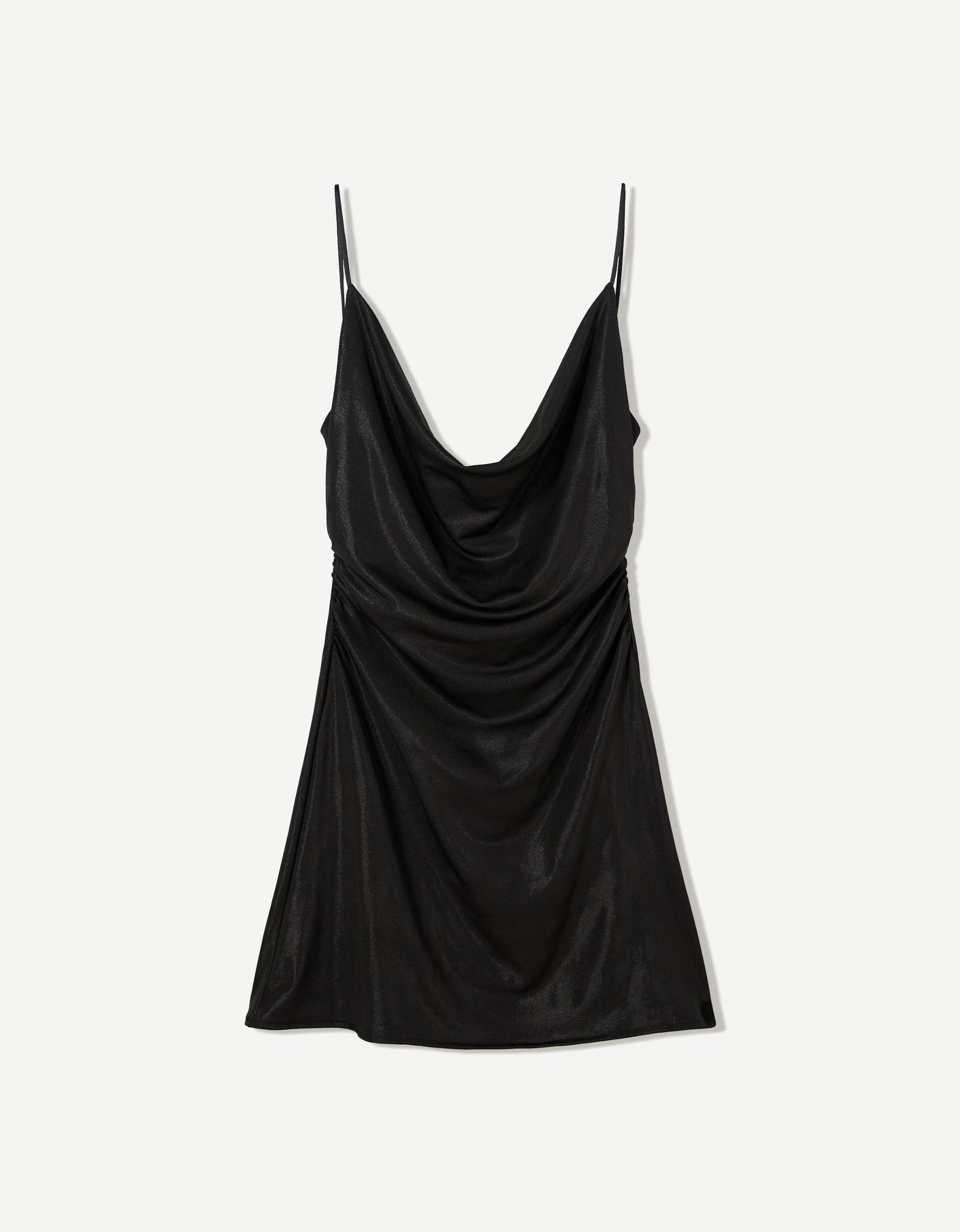 Mini dress with shiny straps Product Image