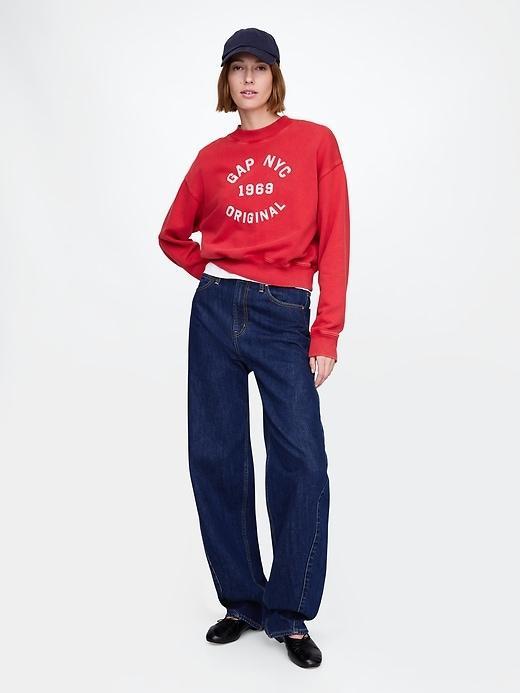 Heavyweight French Terry Cropped Sweatshirt Product Image