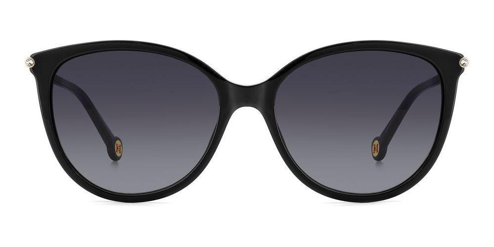 CAROLINA HERRERA Her 0189/g/s Sunglasses - Black And Gold, 57mm Product Image