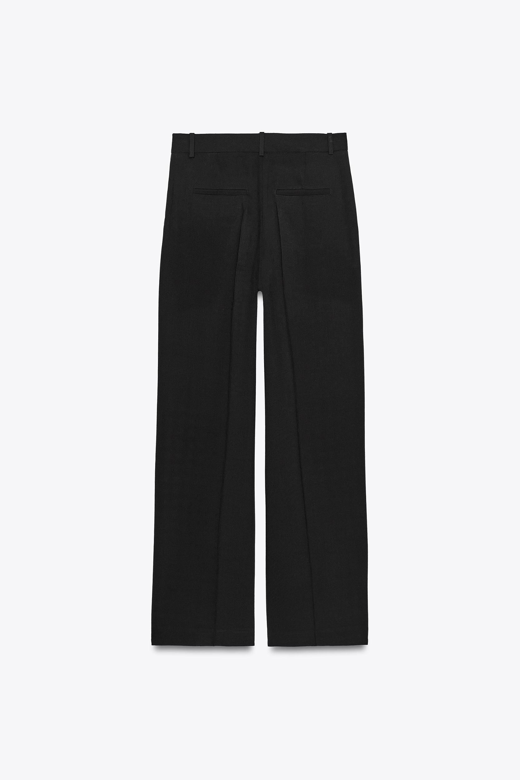 WIDE LEG PLEATED PANTS Product Image