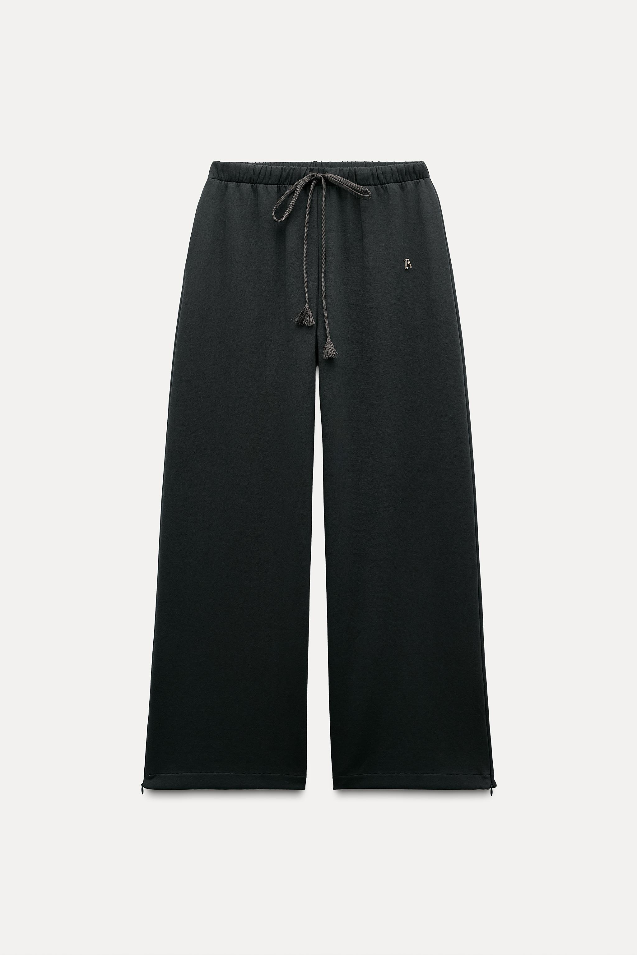 WIDE LEG PLUSH PANTS Product Image