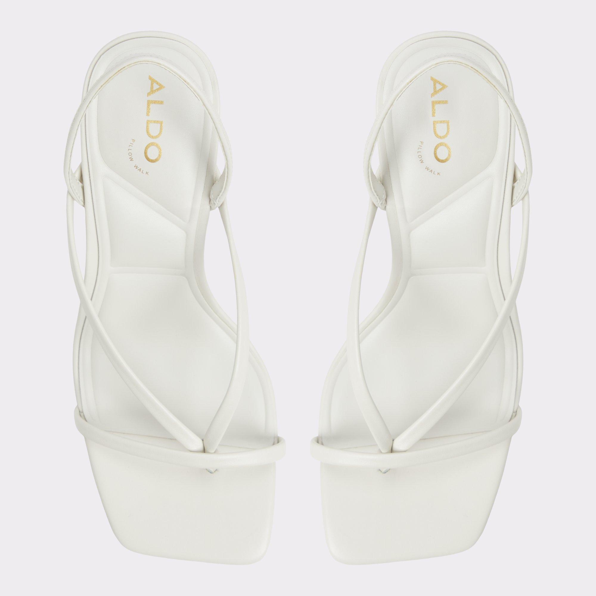 ALDO Riva - Women's Strappy Sandal Sandals - White, Size 6.5 Product Image