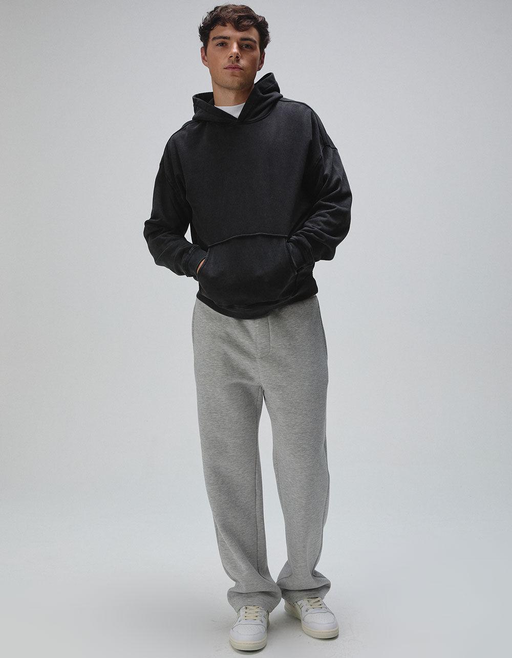 RSQ Mens Washed Oversized Hoodie - RUST Product Image