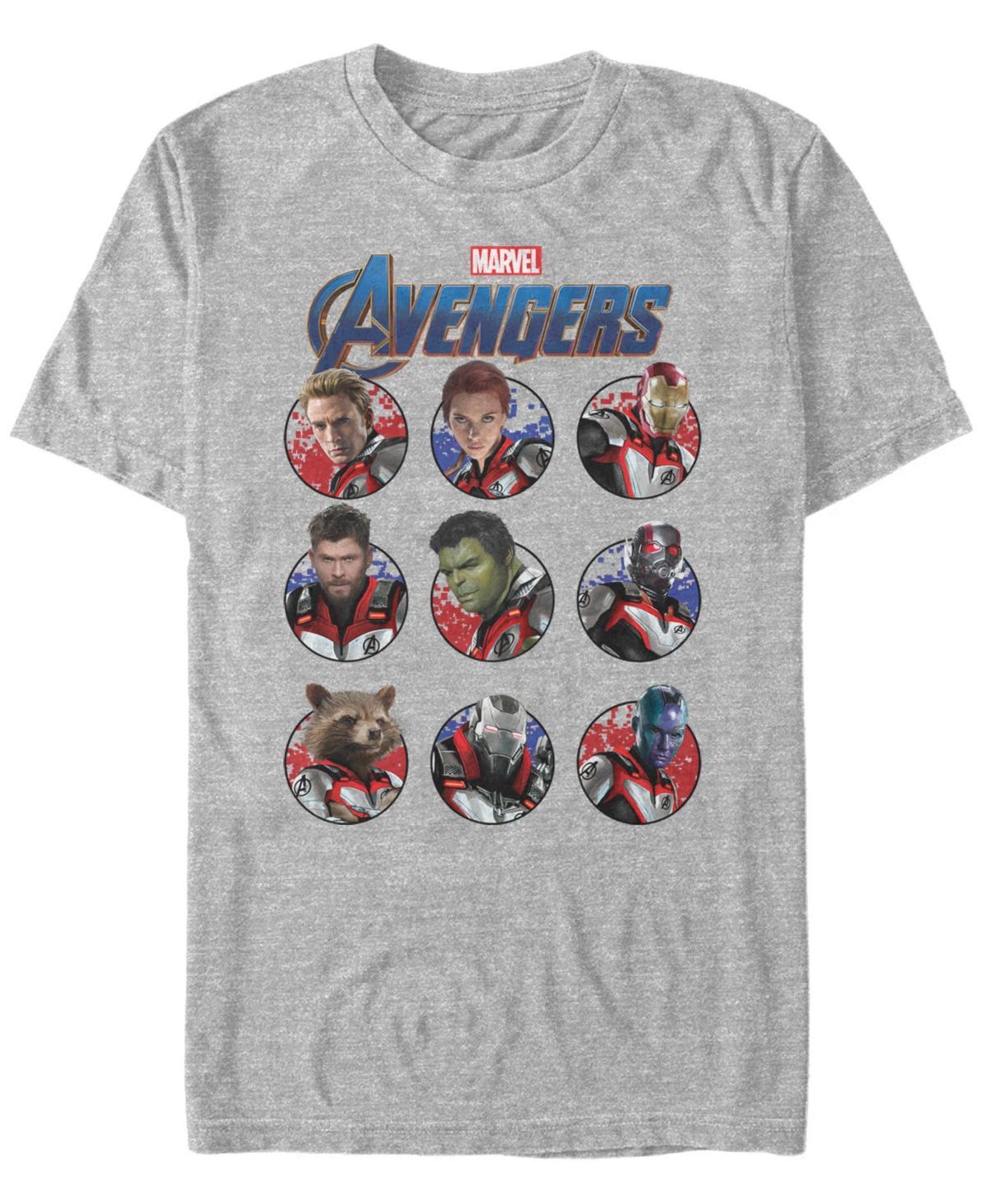 Men's Marvel Avengers Heroic Group Tee, Size: Medium, Athletic Grey Product Image
