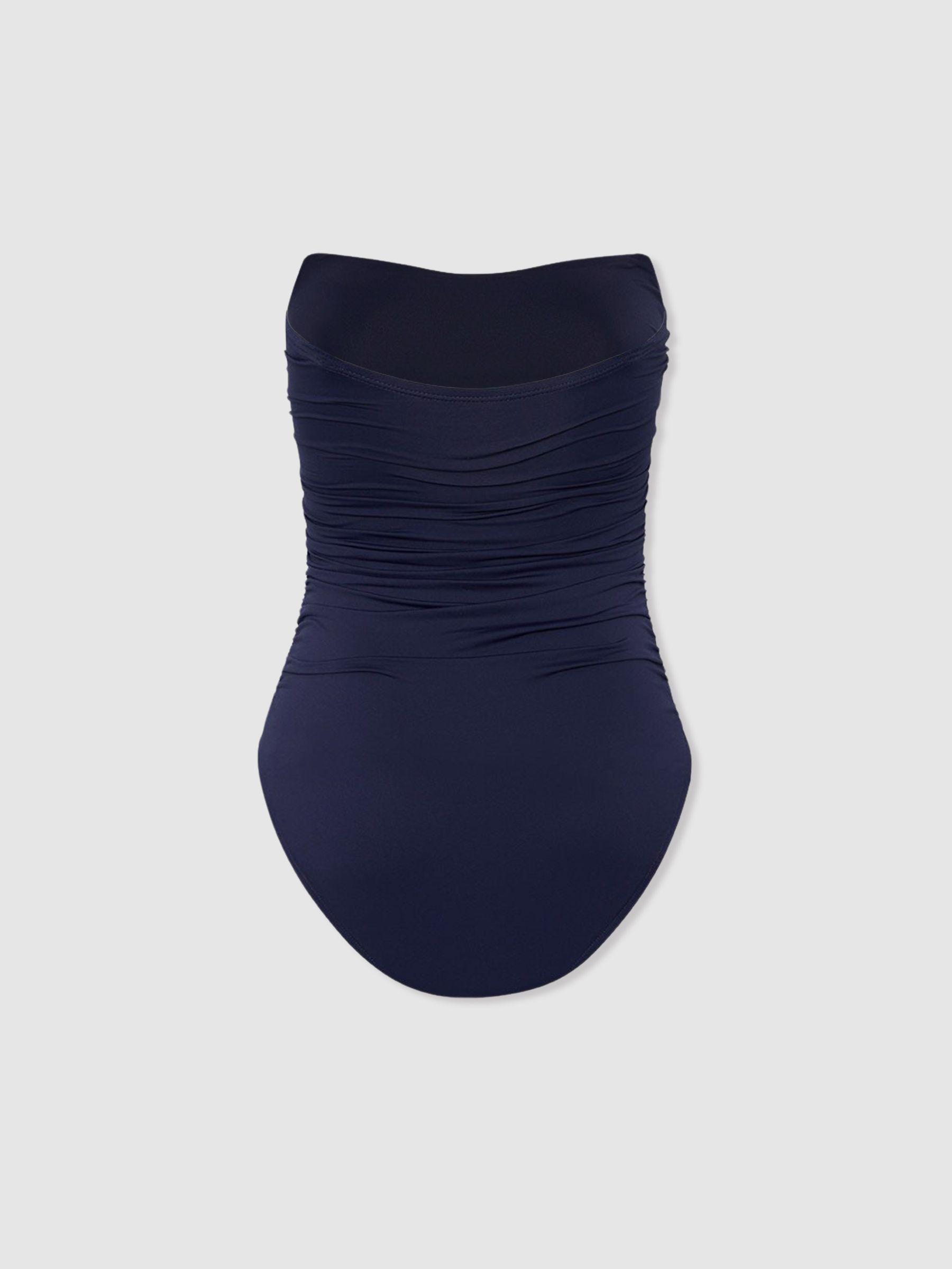 Bondi Born Removable Strap Bandeau Swimsuit in Navy Product Image