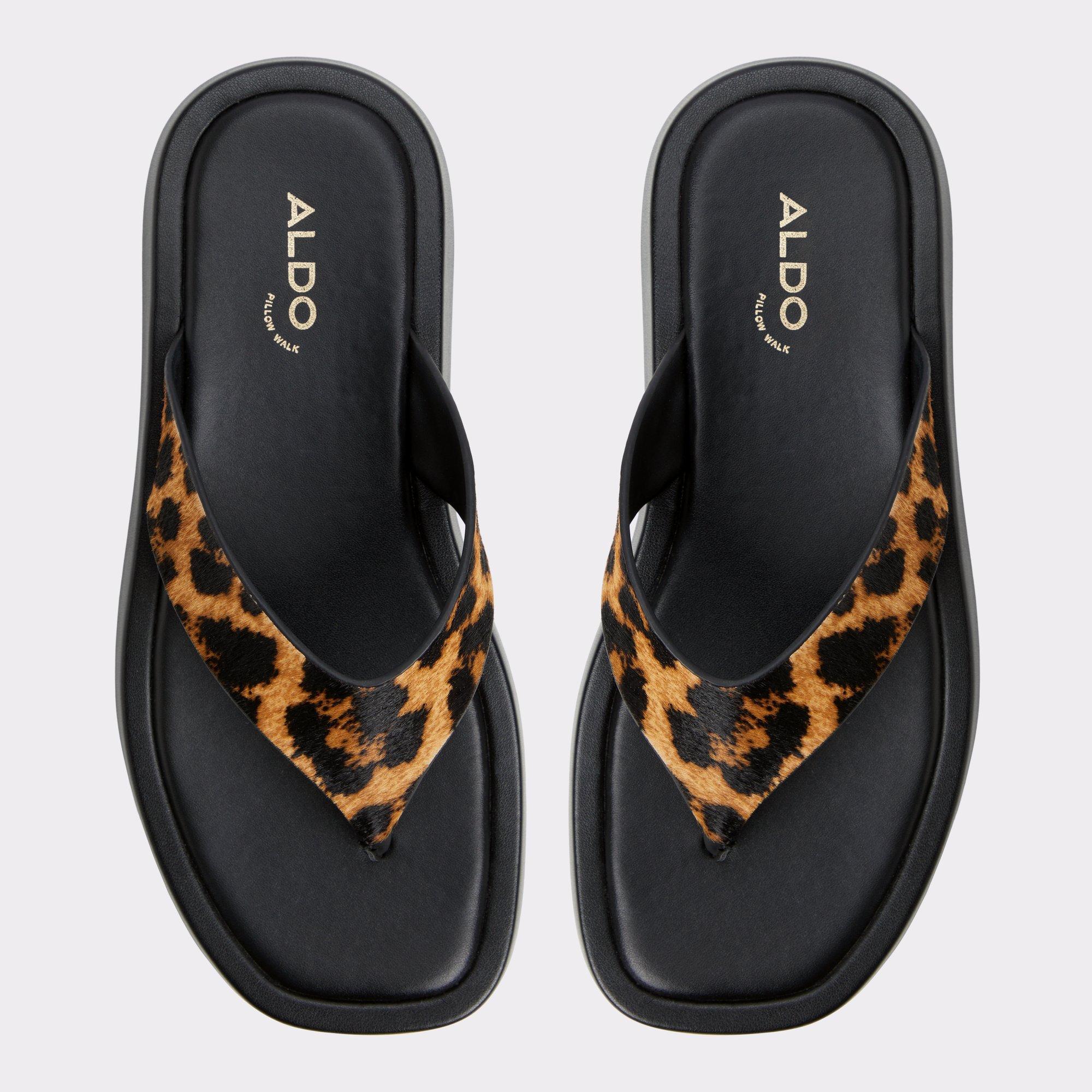 ALDO Grettle - Women's Flat Sandals - Brown, Size 9 Product Image