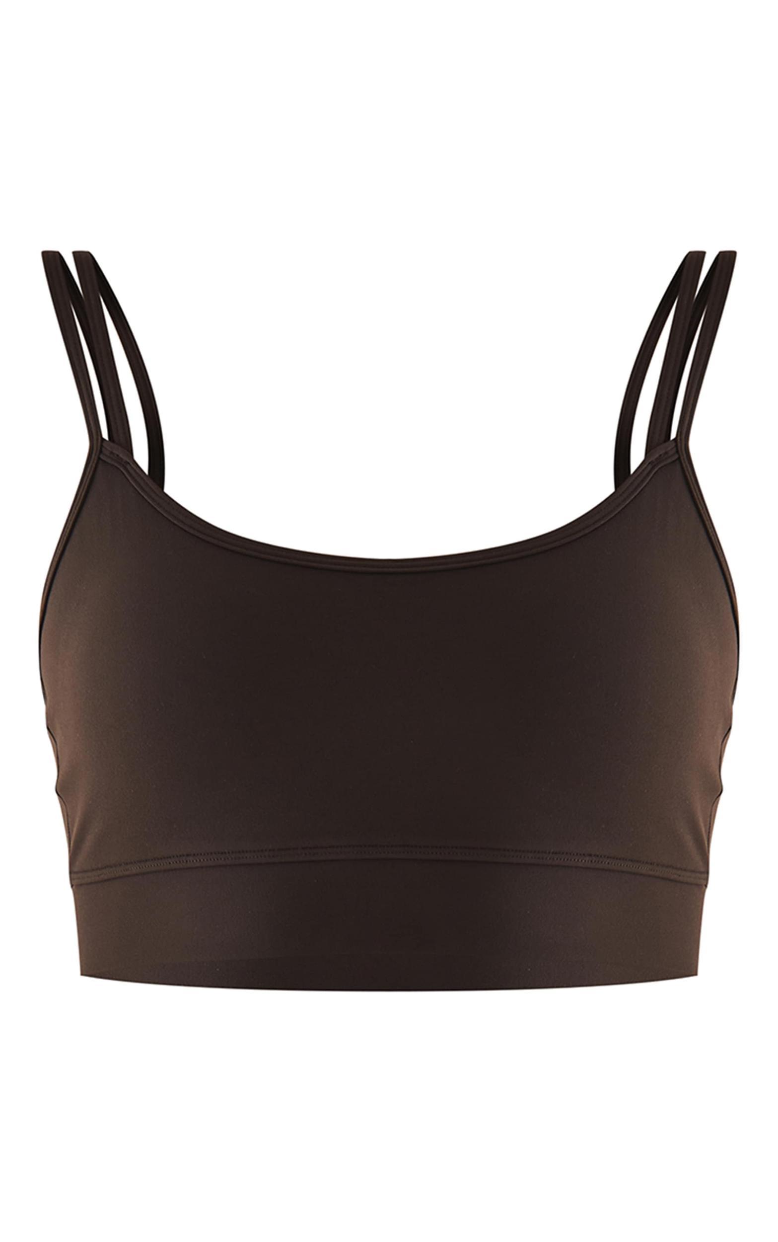 Navy Sculpt Padded Double Strap Sports Bra  Product Image