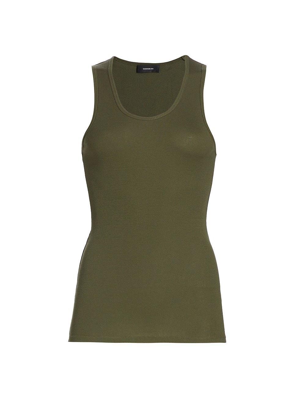 Womens Cotton Rib-Knit Tank Product Image