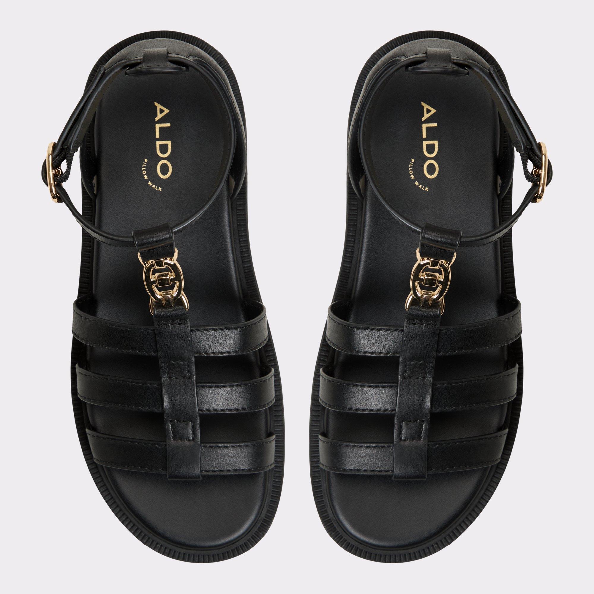 ALDO Lamington - Women's Strappy Sandal Sandals - Black, Size 7 Product Image
