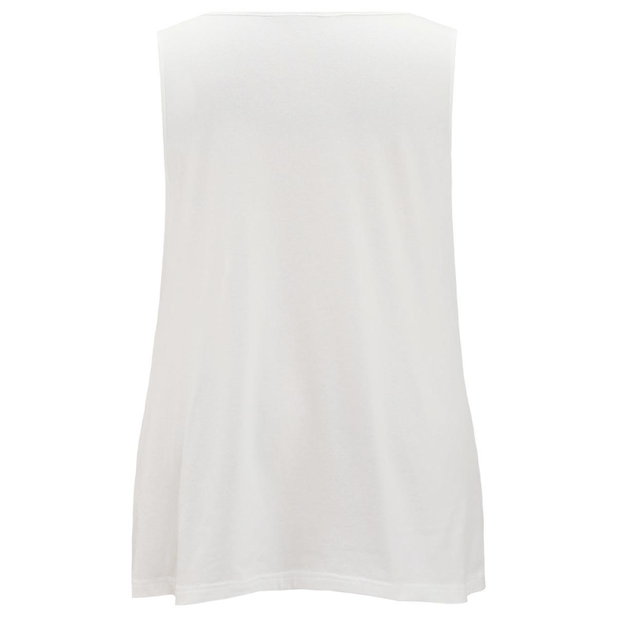 Plus Size Letter Print Graphic Tank Top Women White Casual Dailywear Tank Tops Camis BloomChic 10/M Product Image