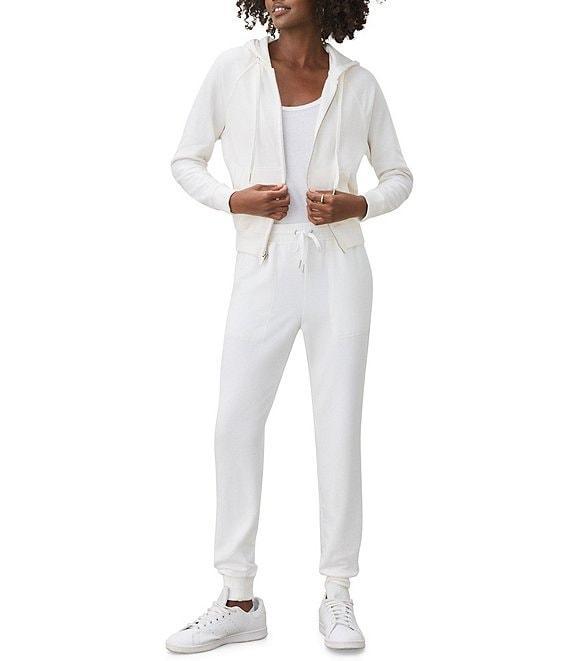 Splendid Knit Crew Neck Long Sleeve Hoodie Zip Up Jacket Product Image