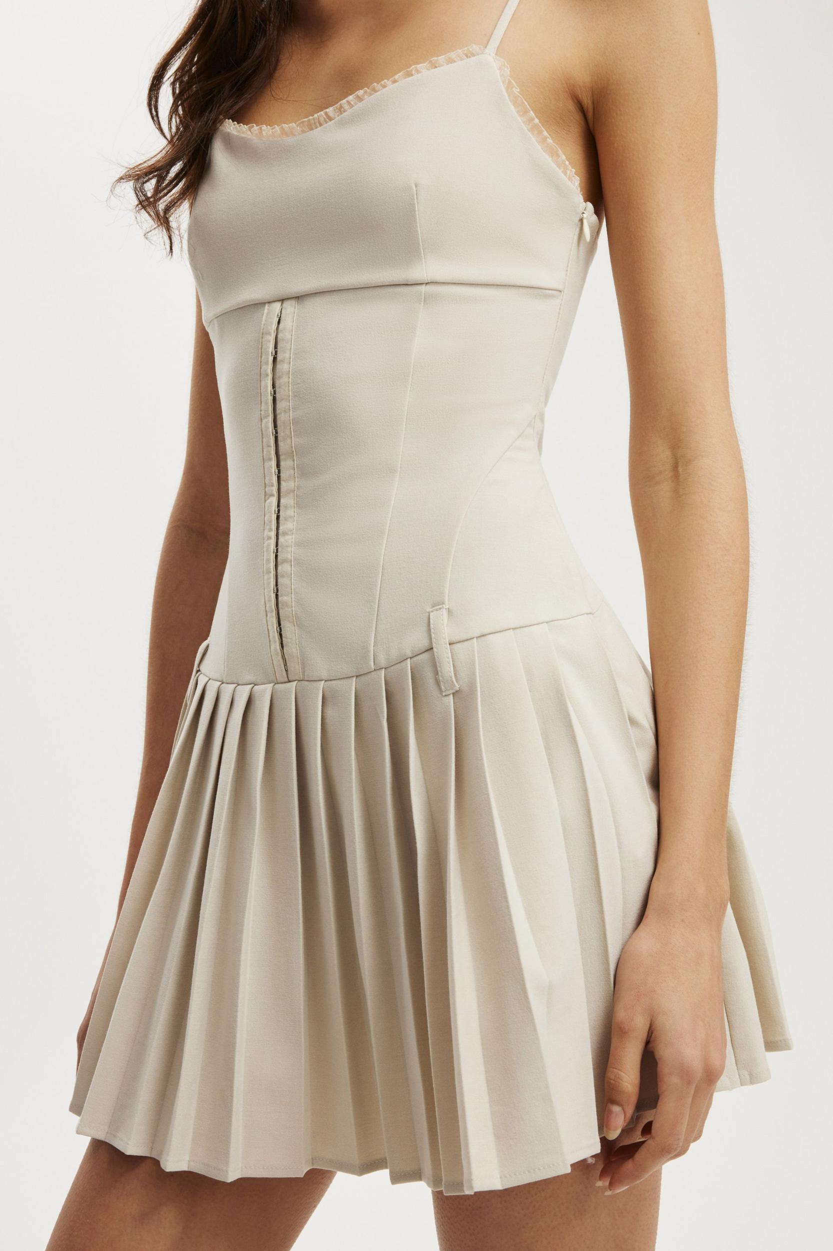 Luis Pleated Mini Dress Product Image