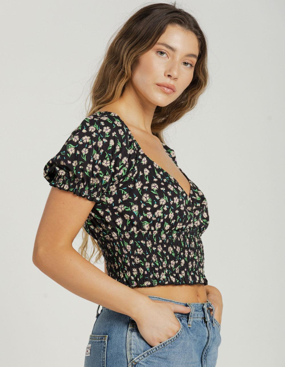BILLABONG Love Song Womens Top - BLACK Product Image