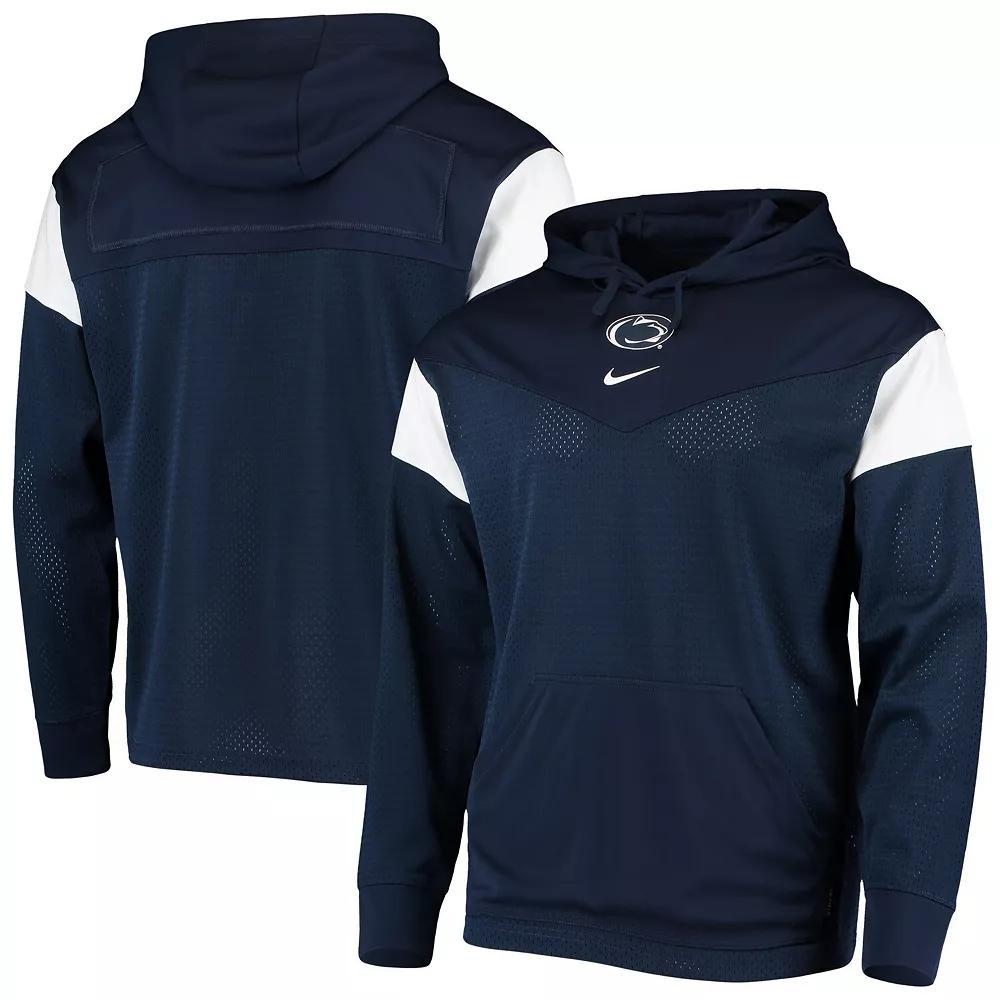 Men's Nike Navy Penn State Nittany Lions Sideline Jersey Pullover Hoodie, Size: Medium, Blue Product Image