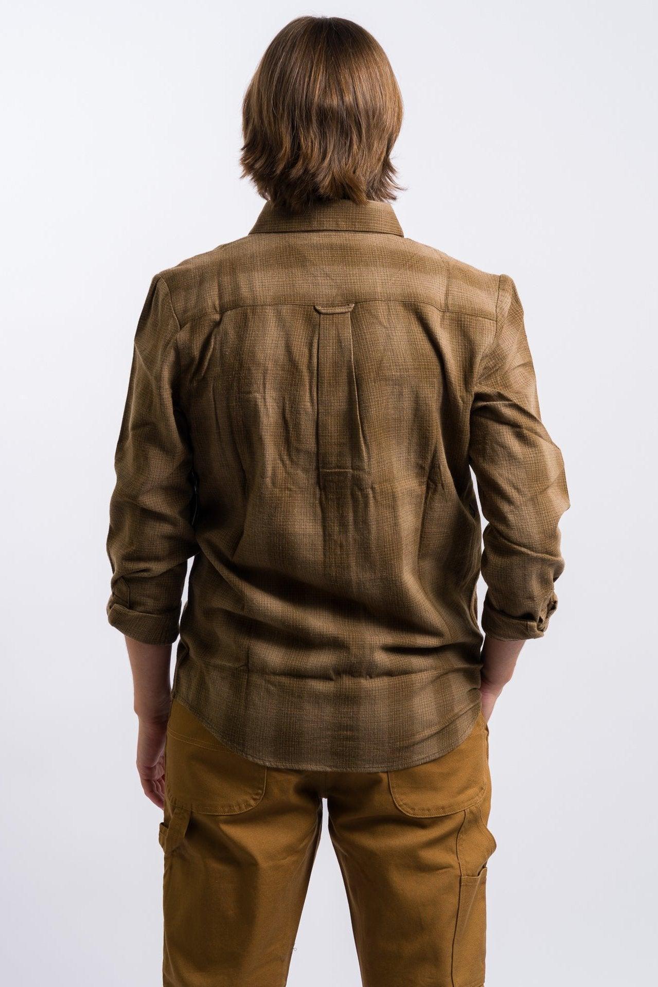 Volcom Shadowstone Long Sleeve Flannel Shirt - Dark Earth Product Image