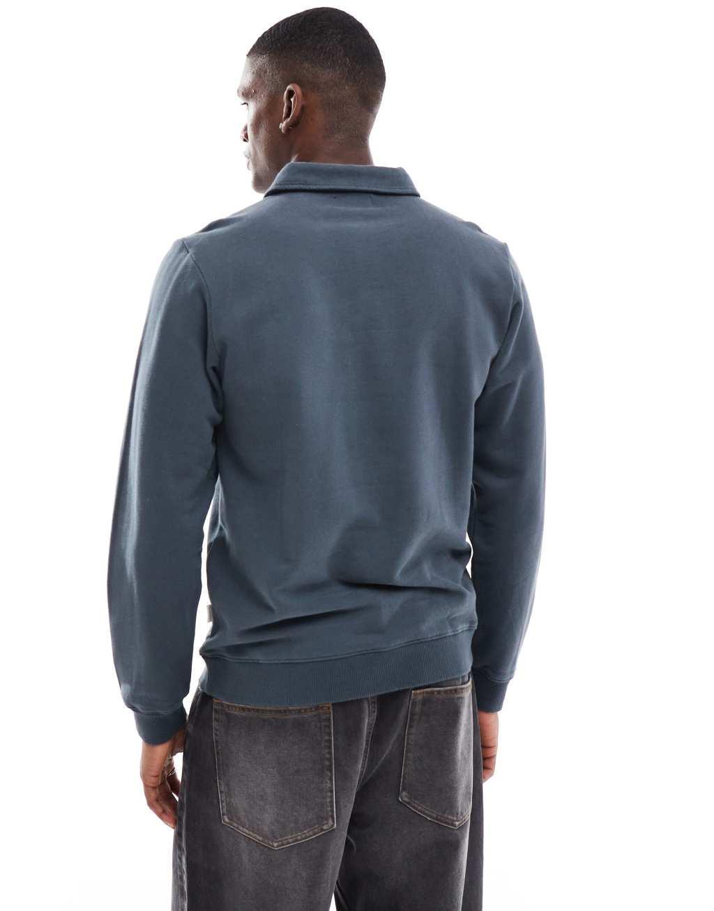 Scalpers sc polo sweater in navy   Product Image