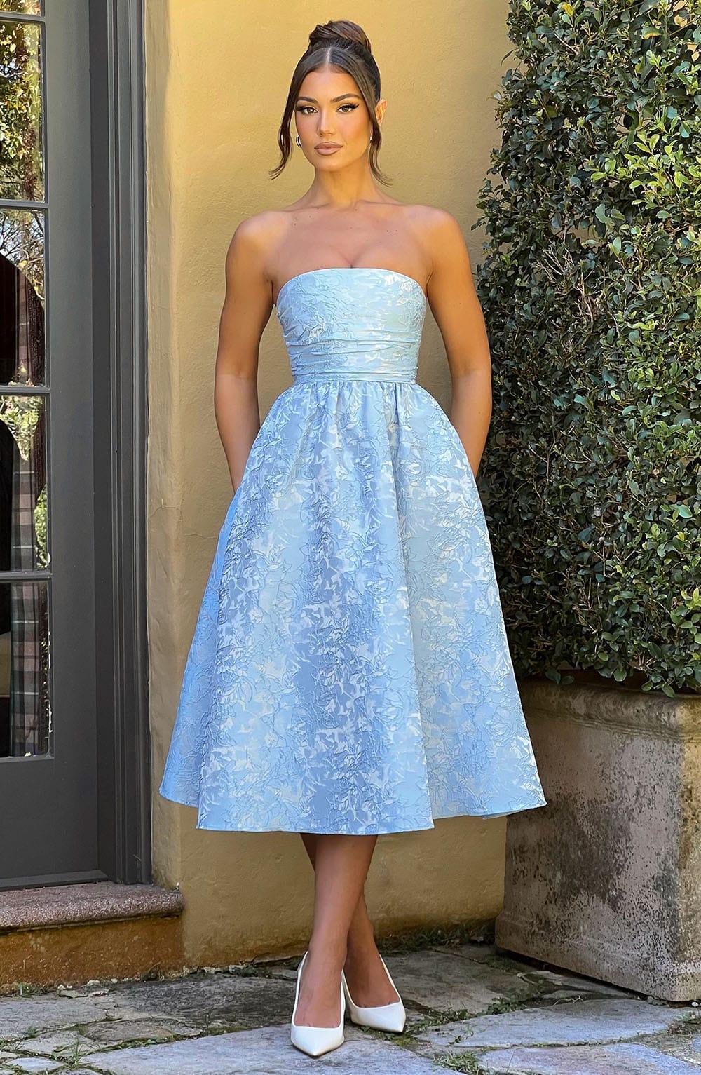 Saoirse Midi Dress - Blue Product Image