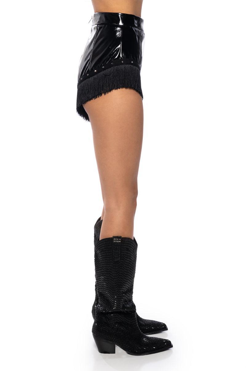 GIDDY UP PU SHORT Product Image