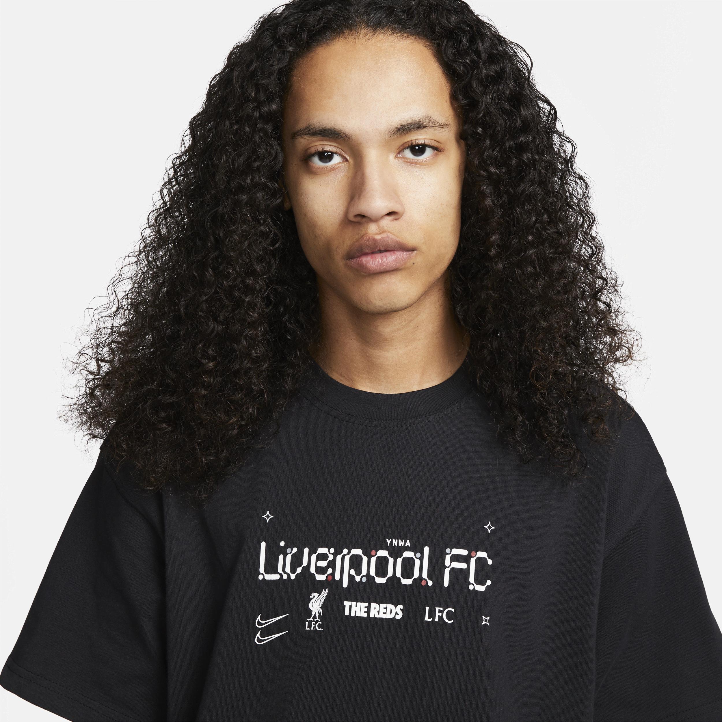 Mens Nike Black Liverpool Air Traffic T-Shirt Product Image