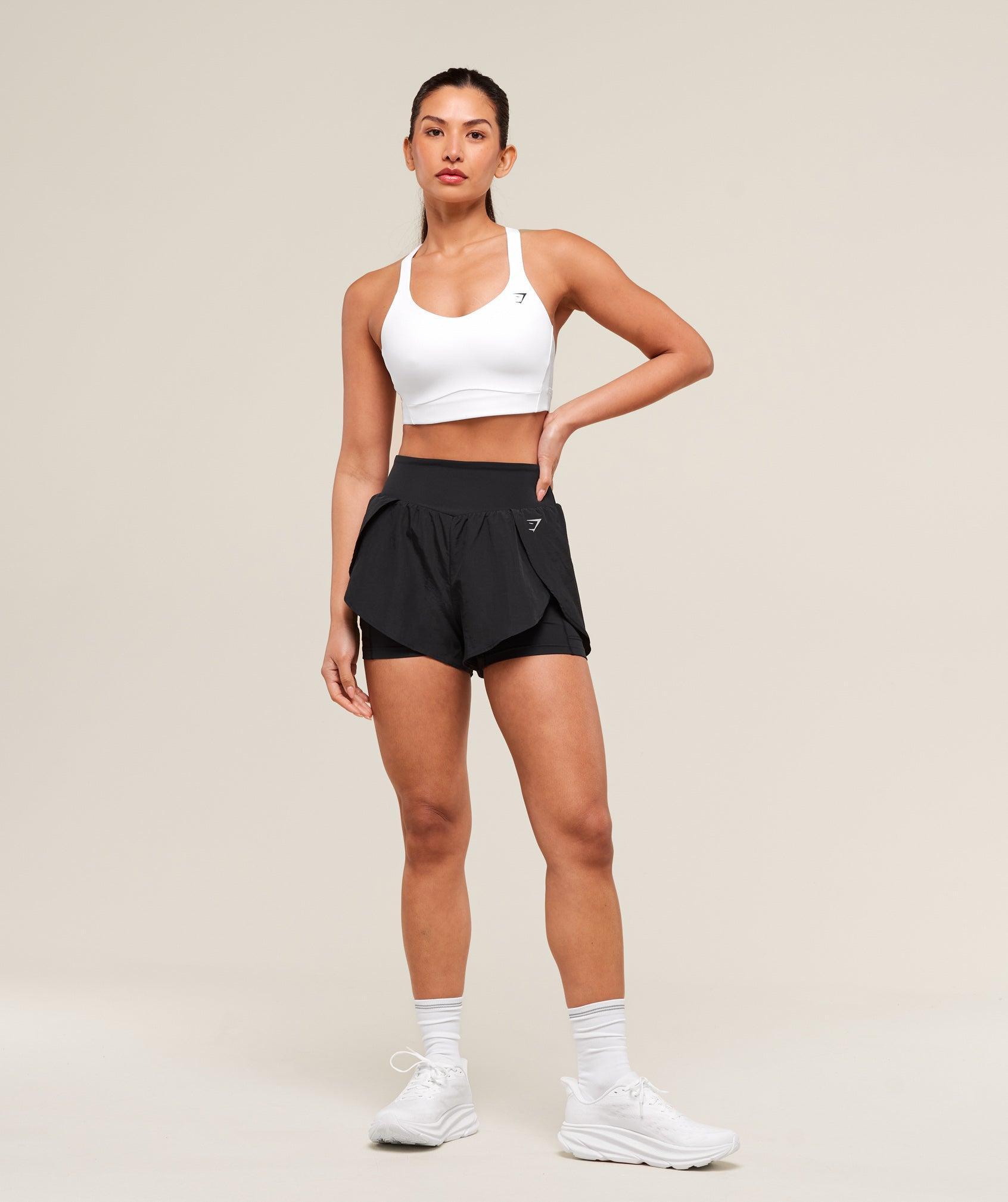Gymshark Running 2-in-1 Shorts - Black Female Product Image