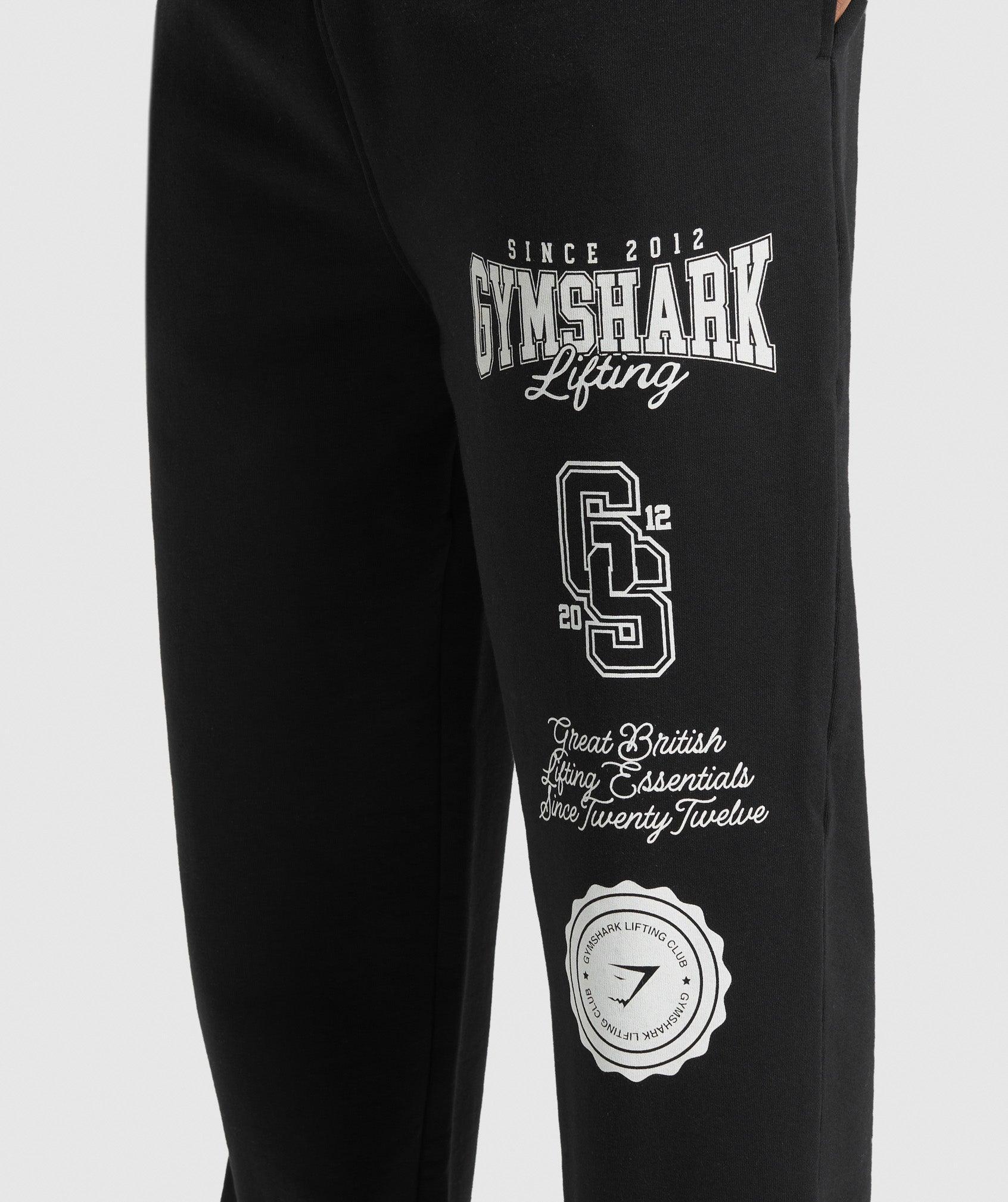 Gymshark Lifting Essentials Straight Leg Pant - Black Male Product Image