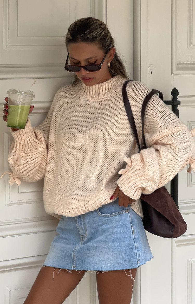 Short and Sweet Cream Knit Jumper Product Image