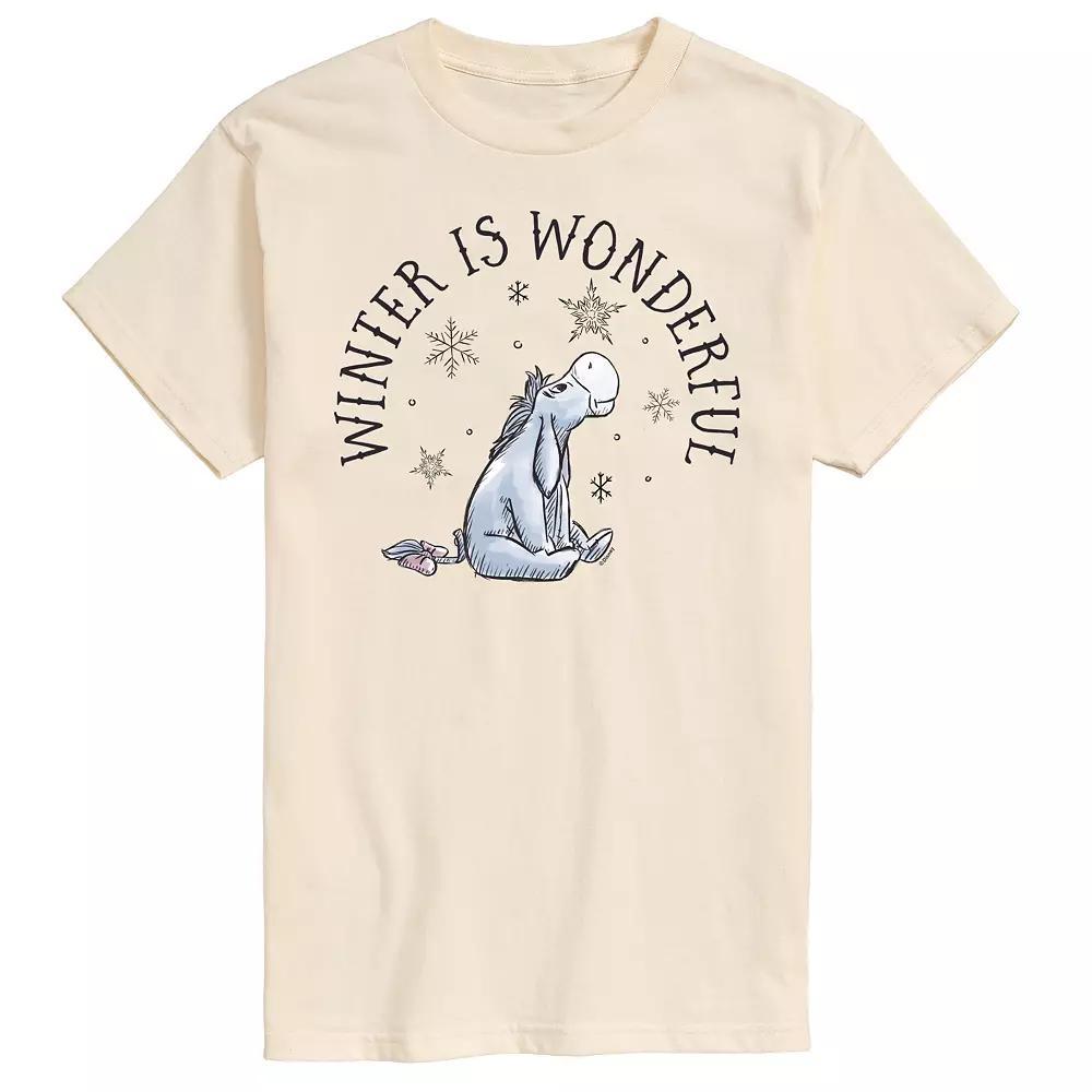 Disneys Winnie The Pooh Mens Winter Is Wonderful Graphic Tee Product Image