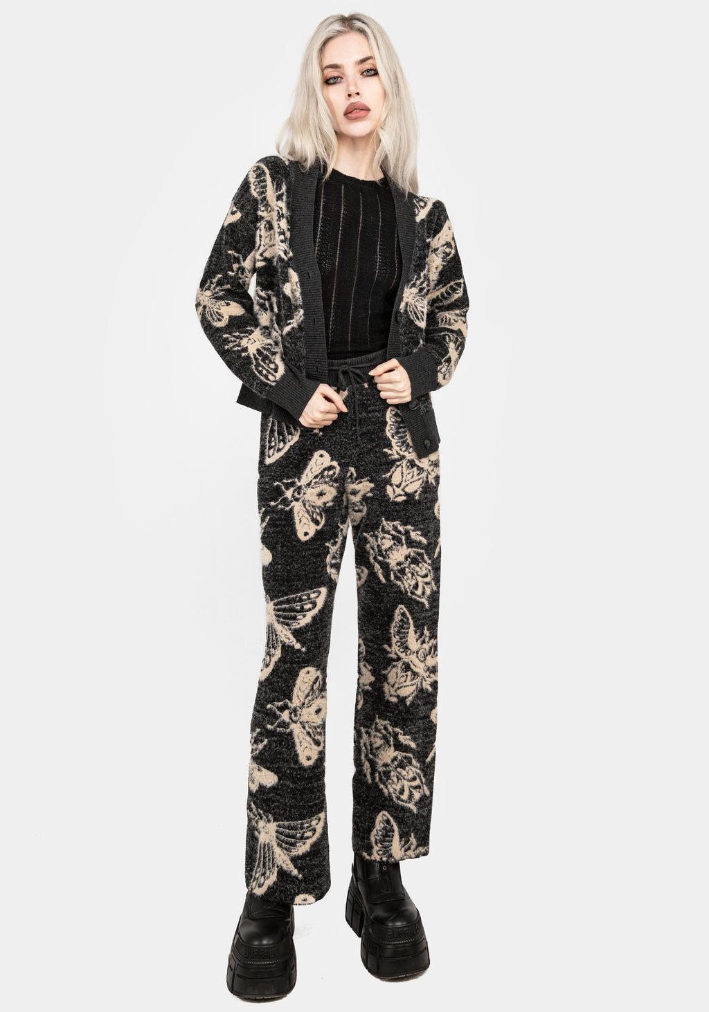 Silkmoth Knit Wide Leg Sweatpants Product Image