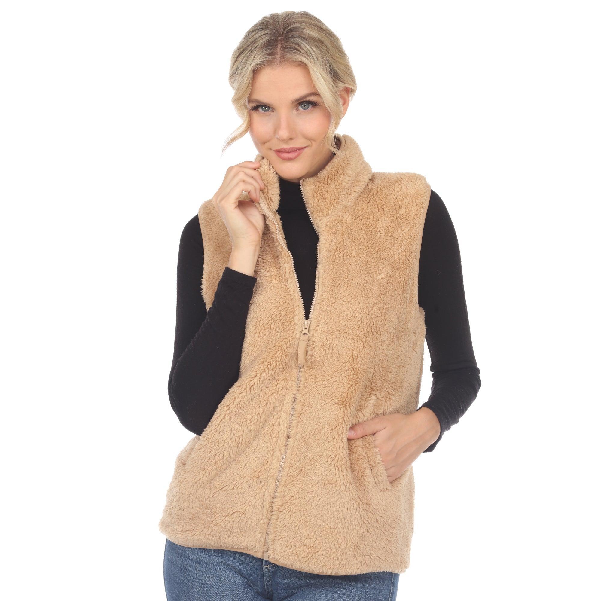 Women's Zip up sherpa vest Product Image