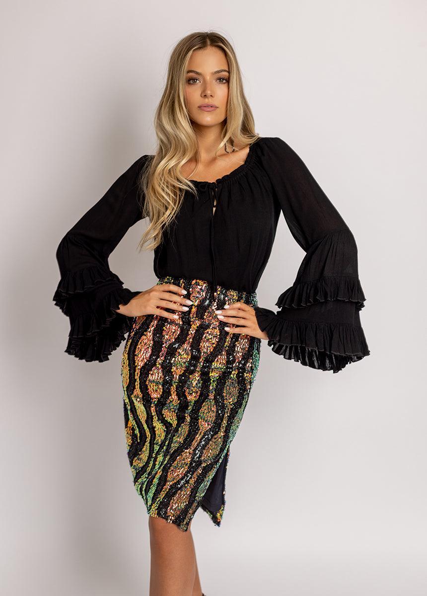 Lunah Skirt in Oil Slick Female Product Image