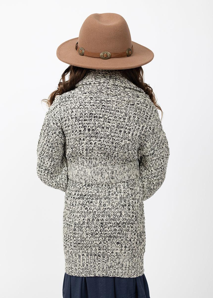 Orlagh Cardi in Cream Black Marl Girls Product Image
