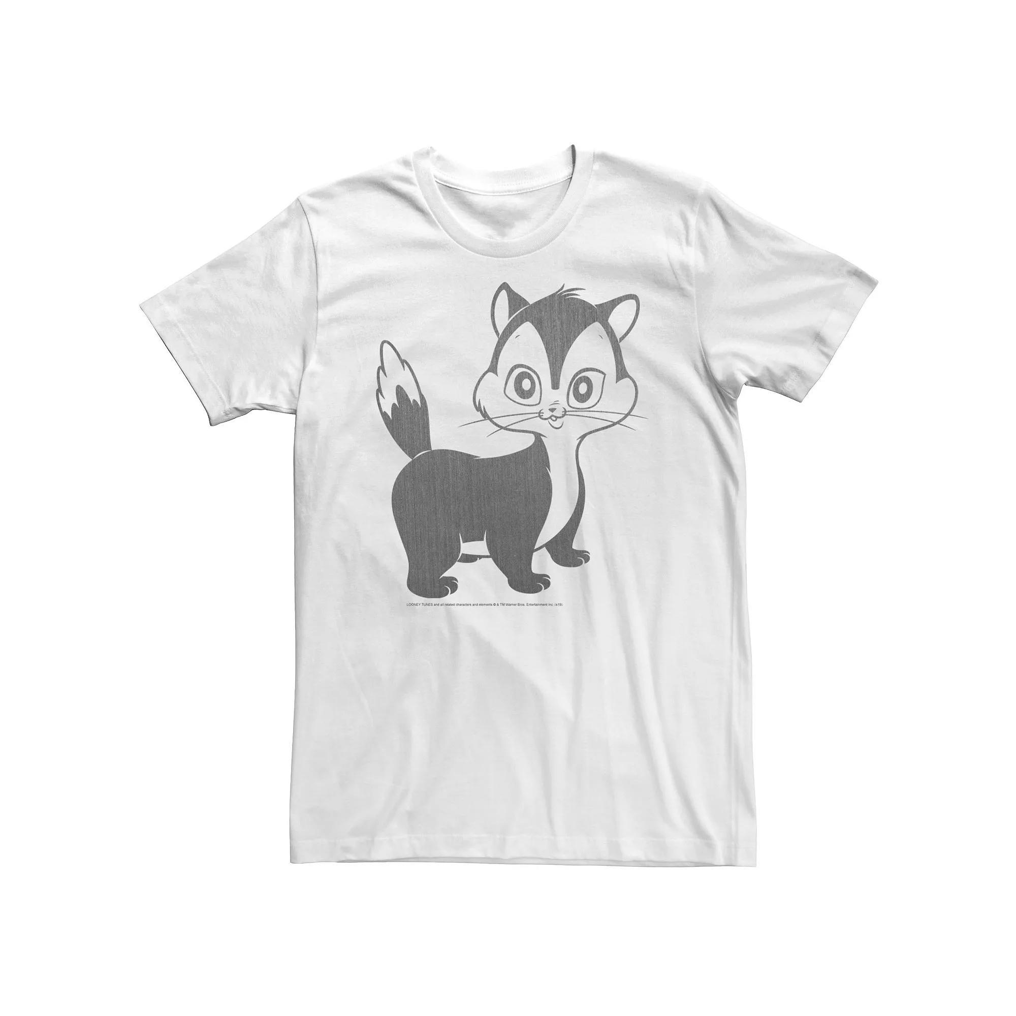 Big & Tall Looney Tunes Pussyfoot Portrait Tee, Men's, Size: 4XL, White Product Image