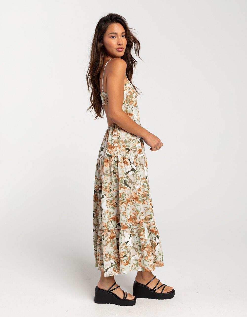 WEST OF MELROSE Open Back Womens Tiered Maxi Dress Product Image
