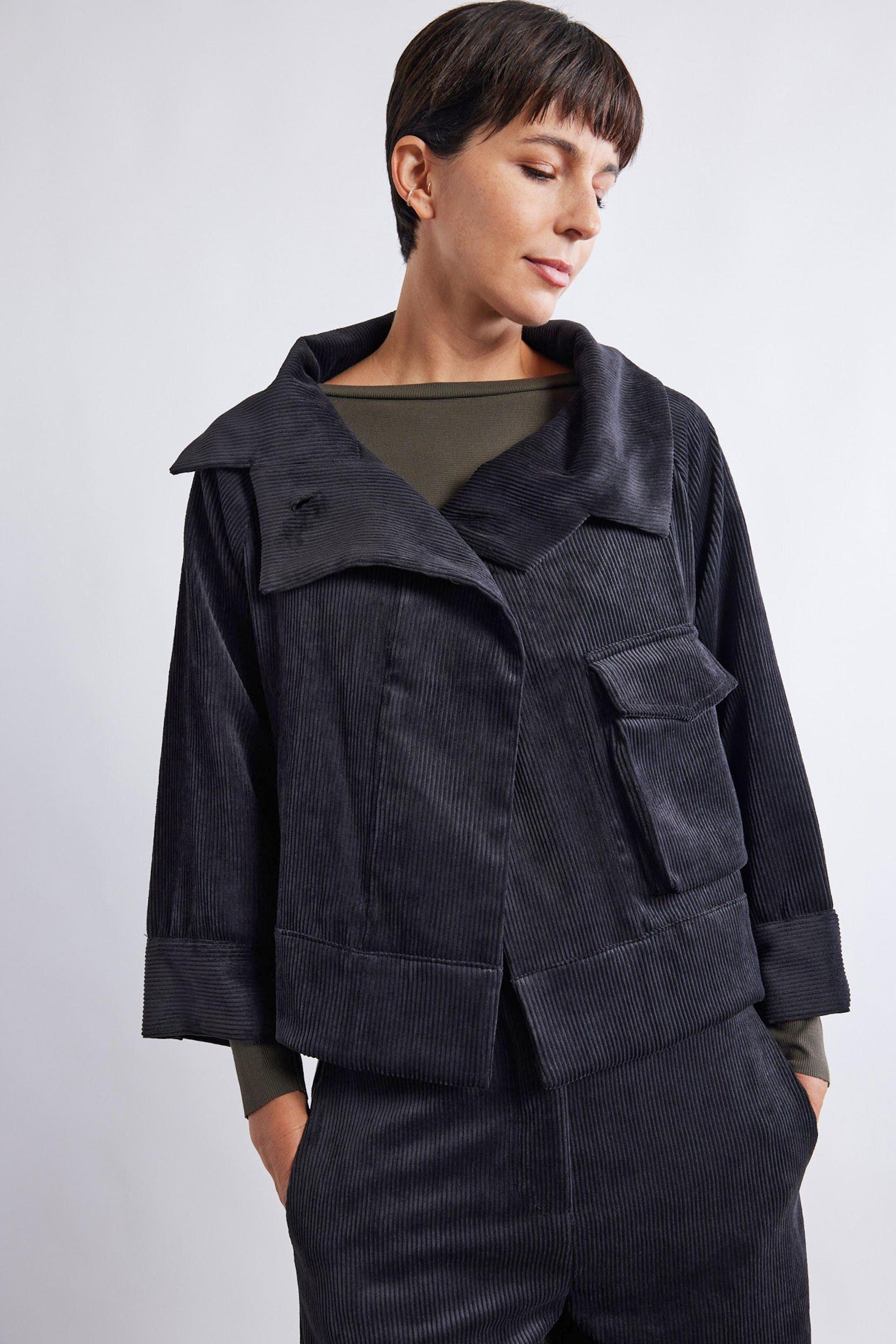 The Corduroy Mini Drama Jacket Product Image