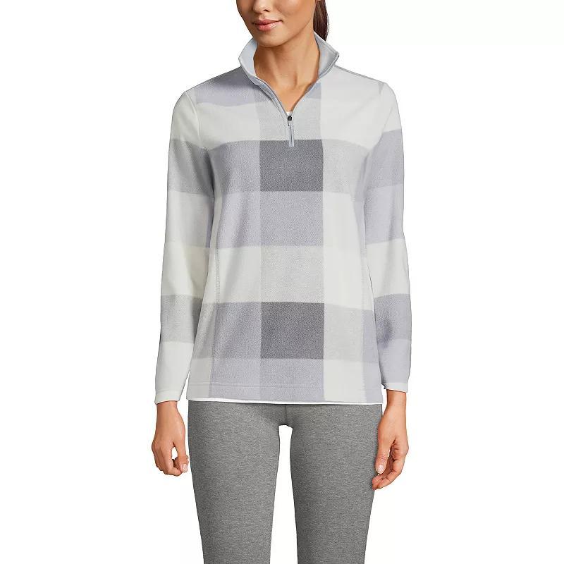 Womens Lands End Quarter-Zip Fleece Pullover Product Image