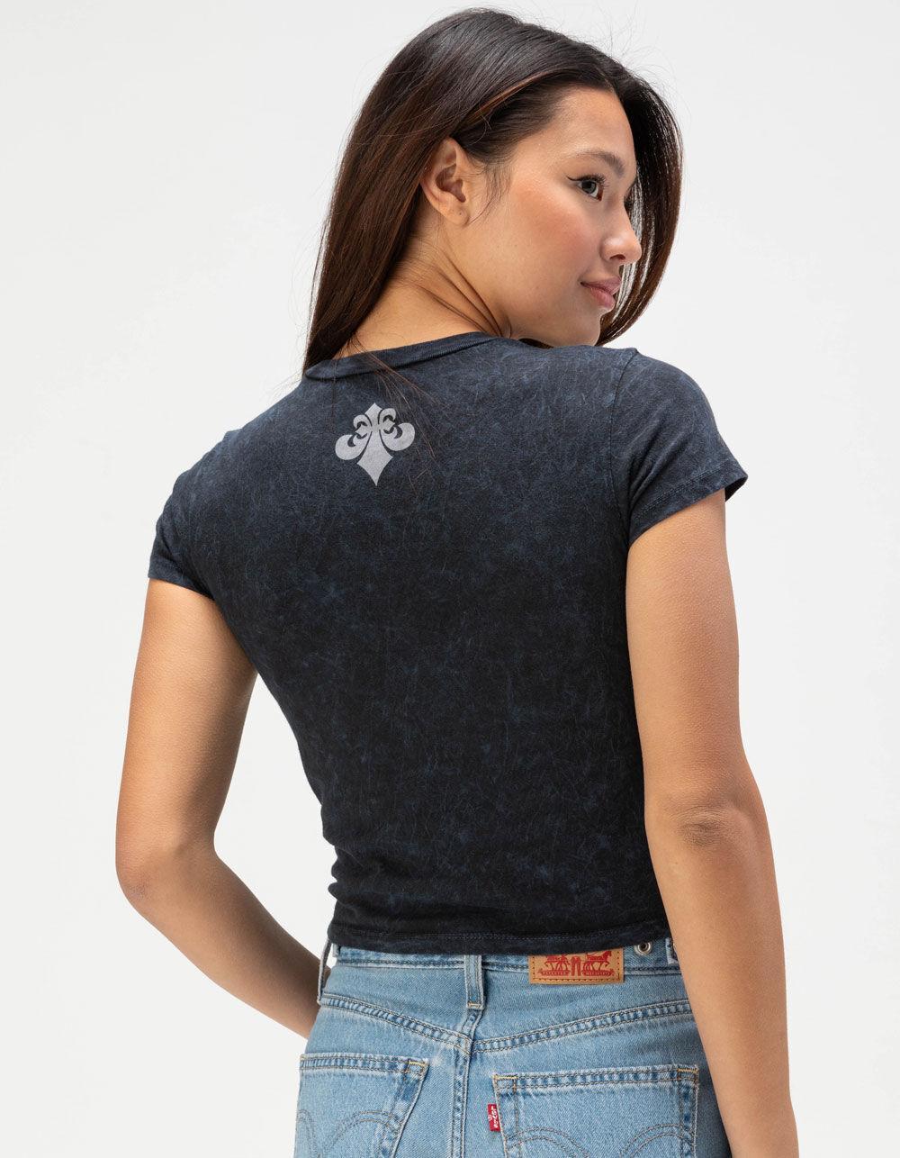 AFFLICTION Collapse Womens Baby Tee - BLACK Product Image