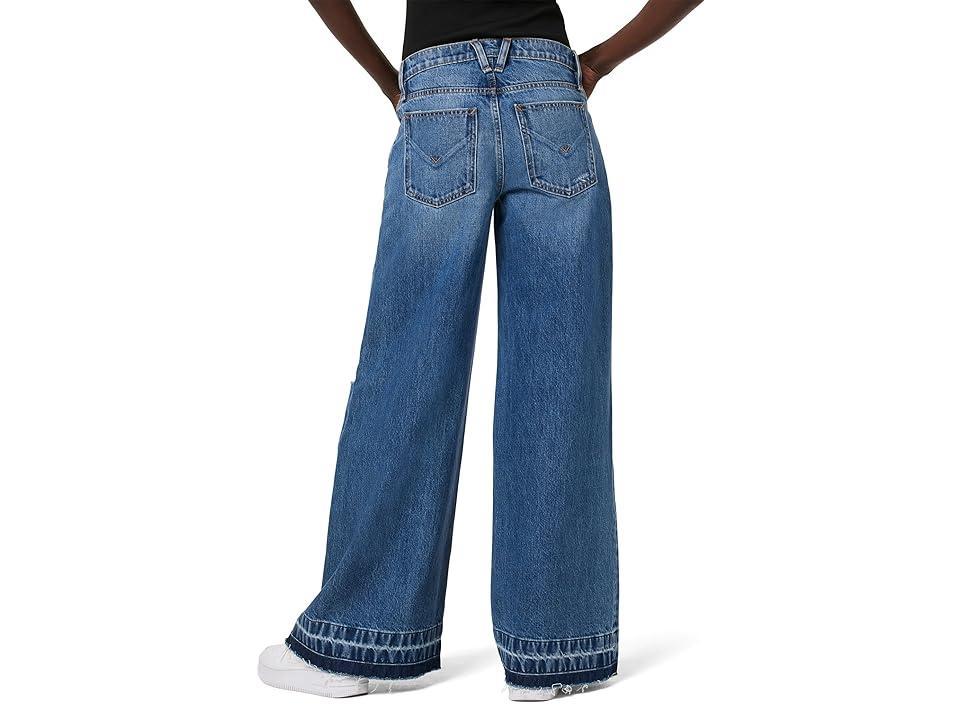 Womens Freya Distressed Wide-Leg Jeans Product Image