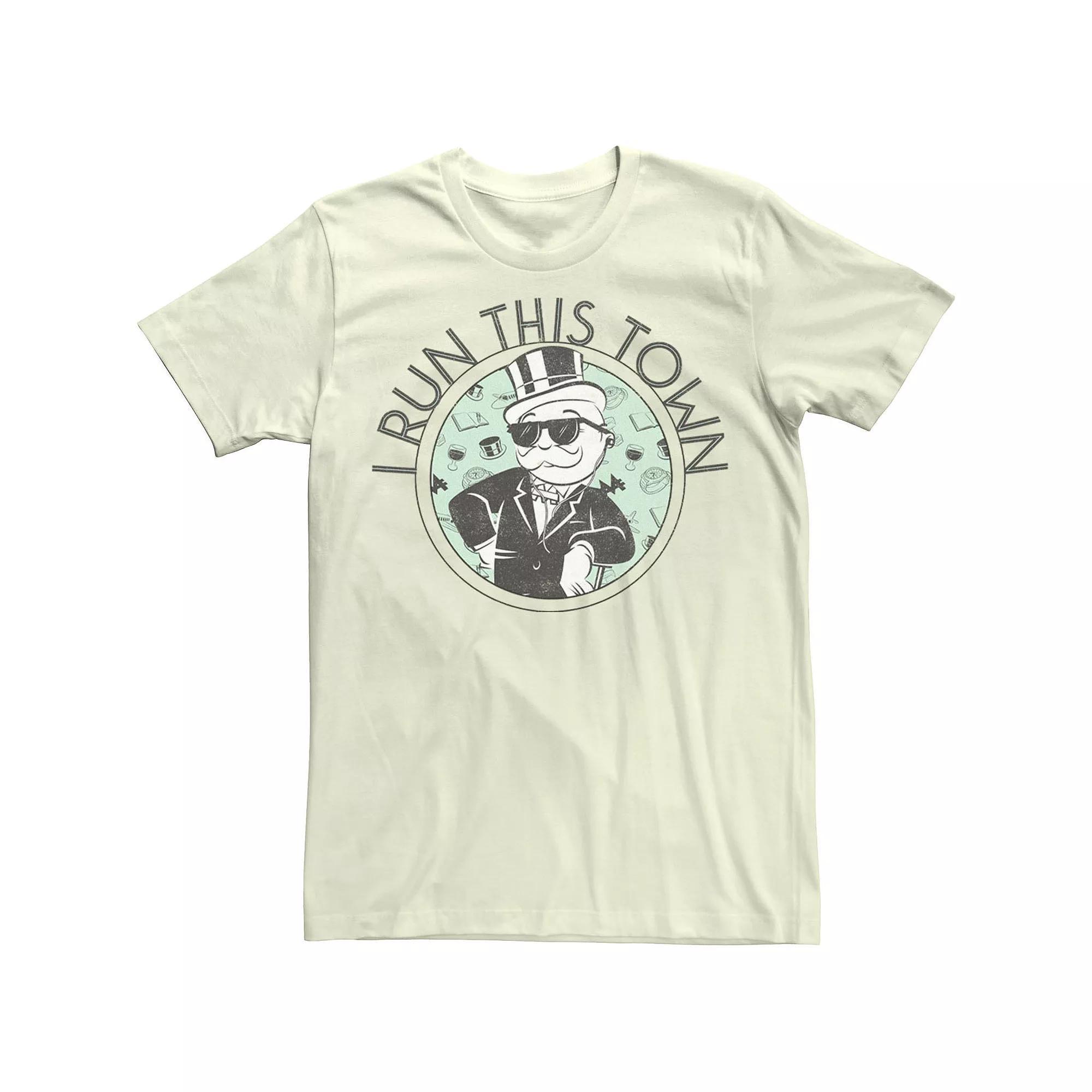 Men's Monopoly I Run This Town Tee, Size: 3XL, Natural Product Image